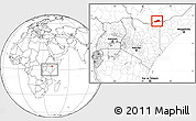 Blank Location Map of BANISSA, within the entire country