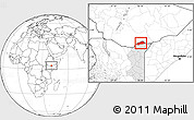 Blank Location Map of BANISSA, highlighted grandparent region