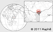 Blank Location Map of BANISSA, highlighted parent region, highlighted grandparent region