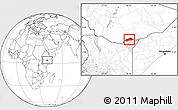 Blank Location Map of BANISSA, highlighted parent region