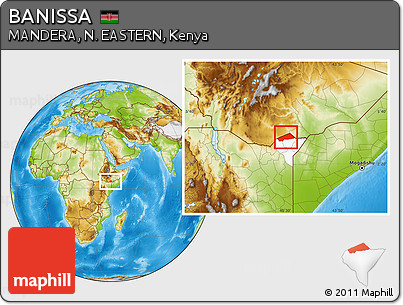 Physical Location Map of BANISSA, highlighted parent region