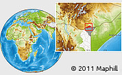 Physical Location Map of BANISSA, highlighted parent region, highlighted grandparent region