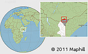 Savanna Style Location Map of BANISSA, highlighted parent region, highlighted grandparent region