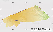 Physical Map of BANISSA, cropped outside