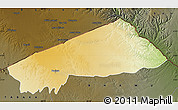 Physical Map of BANISSA, darken
