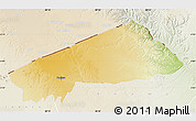 Physical Map of BANISSA, lighten