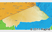 Physical Map of BANISSA, political outside