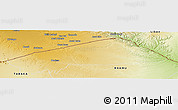 Physical Panoramic Map of BANISSA