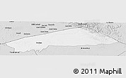 Silver Style Panoramic Map of BANISSA