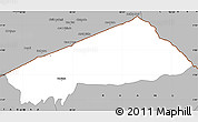Gray Simple Map of BANISSA