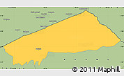 Savanna Style Simple Map of BANISSA