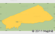 Savanna Style Simple Map of BANISSA, single color outside
