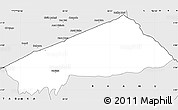Silver Style Simple Map of BANISSA