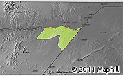 Physical 3D Map of CENTRAL, darken, desaturated