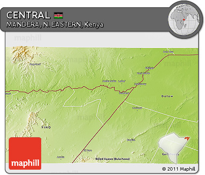 Physical 3D Map of CENTRAL