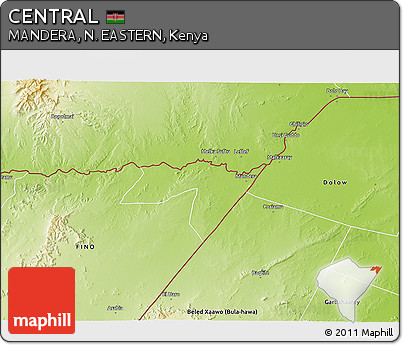 Physical 3D Map of CENTRAL