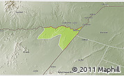 Physical 3D Map of CENTRAL, semi-desaturated