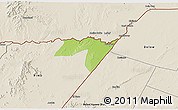 Physical 3D Map of CENTRAL, shaded relief outside