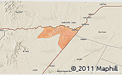 Satellite 3D Map of CENTRAL, shaded relief outside