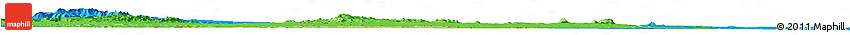 Physical Horizon Map of CENTRAL, political outside Physical Horizon Map of CENTRAL, political outside