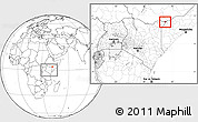 Blank Location Map of CENTRAL, within the entire country