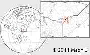Blank Location Map of CENTRAL, highlighted parent region