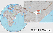Gray Location Map of CENTRAL, highlighted parent region