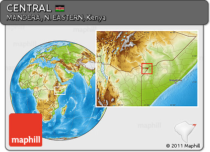 Physical Location Map of CENTRAL