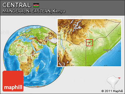 Physical Location Map of CENTRAL