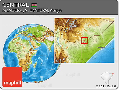 Physical Location Map of CENTRAL