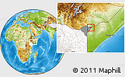 Physical Location Map of CENTRAL, highlighted country, highlighted parent region