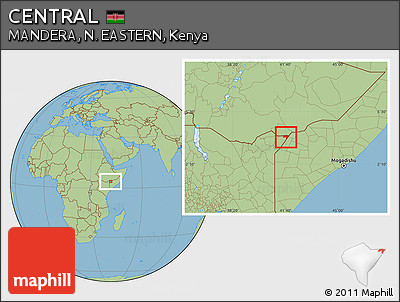 Savanna Style Location Map of CENTRAL