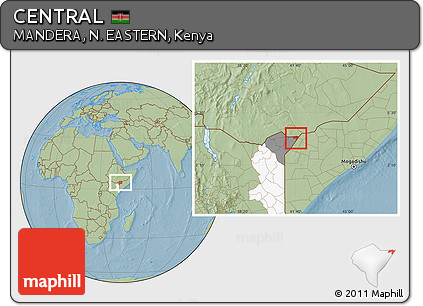 Savanna Style Location Map of CENTRAL, highlighted parent region, highlighted grandparent region, hill shading