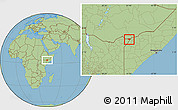 Savanna Style Location Map of CENTRAL