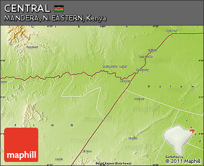 Physical Map of CENTRAL
