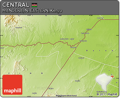 Physical Map of CENTRAL