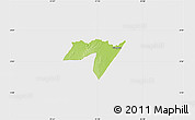 Physical Map of CENTRAL, single color outside
