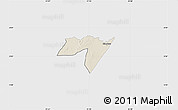 Shaded Relief Map of CENTRAL, single color outside