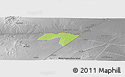 Physical Panoramic Map of CENTRAL, desaturated