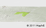 Physical Panoramic Map of CENTRAL, lighten, semi-desaturated