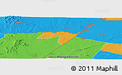 Political Panoramic Map of CENTRAL