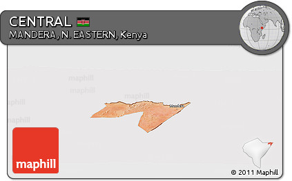 Satellite Panoramic Map of CENTRAL, cropped outside
