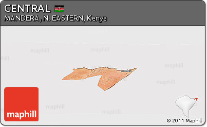 Satellite Panoramic Map of CENTRAL, cropped outside