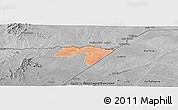 Satellite Panoramic Map of CENTRAL, desaturated