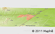 Satellite Panoramic Map of CENTRAL, physical outside