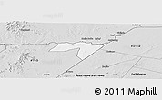 Silver Style Panoramic Map of CENTRAL