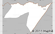 Gray Simple Map of CENTRAL