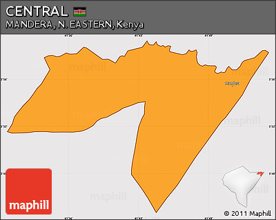 Political Simple Map of CENTRAL, cropped outside