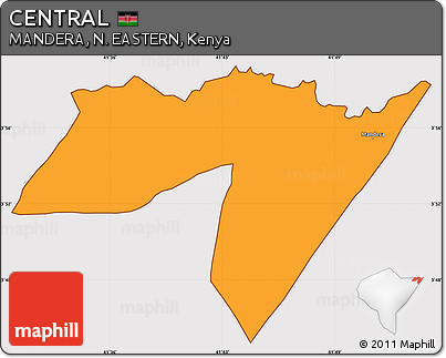 Political Simple Map of CENTRAL, cropped outside