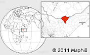 Blank Location Map of MANDERA